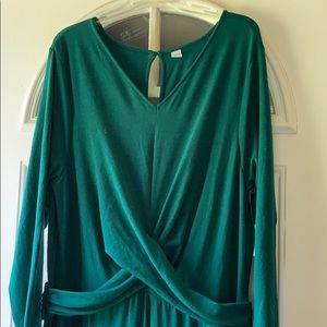 Emerald Green Wide Leg Jumpsuit XXL NWT
